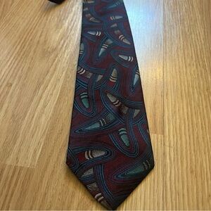 Vintage Italianissimo Men’s Silk Polyester Blend  Neck Tie‎ 57” Purple Retro